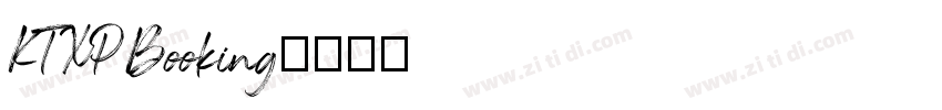 KTXP Booking字体转换